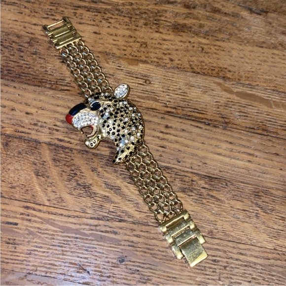 Jlo Leopard Cover Case Watch with Swarovski crystals - Picture 2 of 8